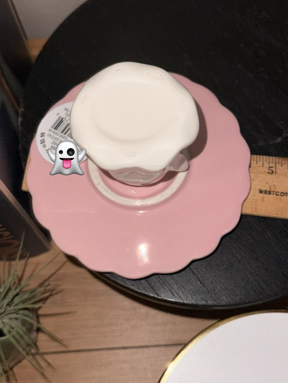 Ghost Cupcake Stand / Tray Pink & White Halloween - Picture 9 of 11